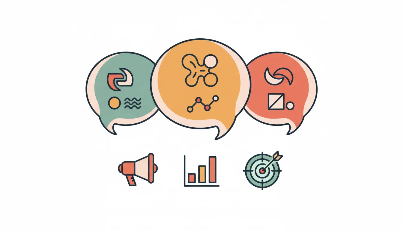 Marketing vocabulary and collocations illustration