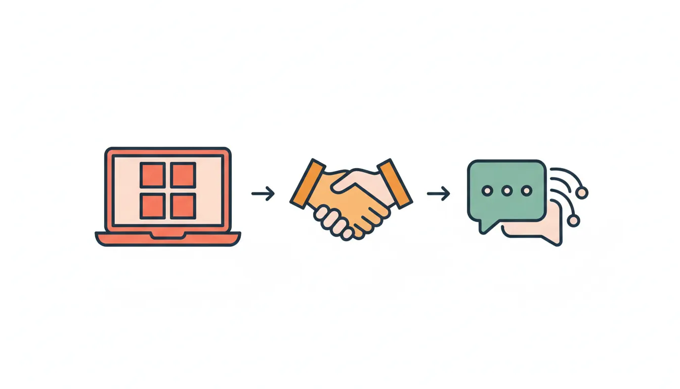 Modern business communication tools and workplace scenarios