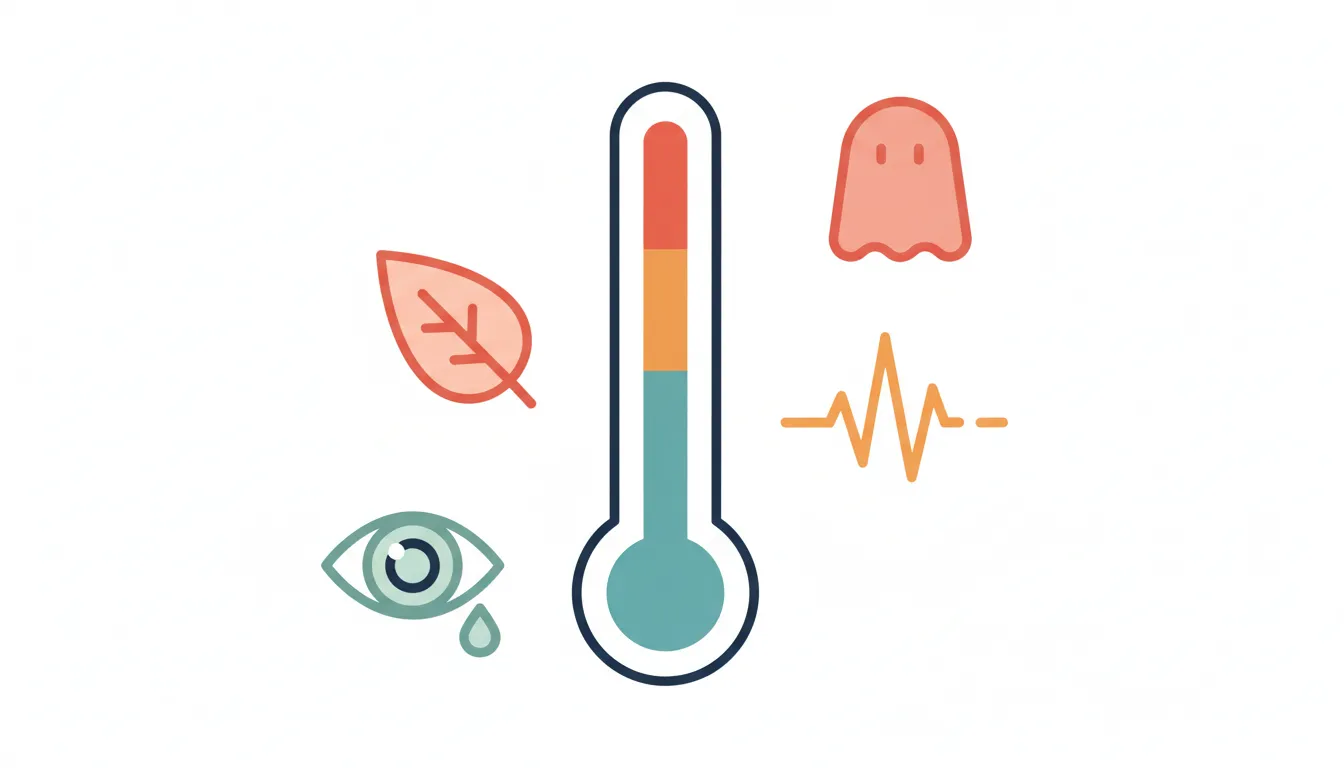 Thermometer showing fear intensity levels from cool anxiety to red-hot terror