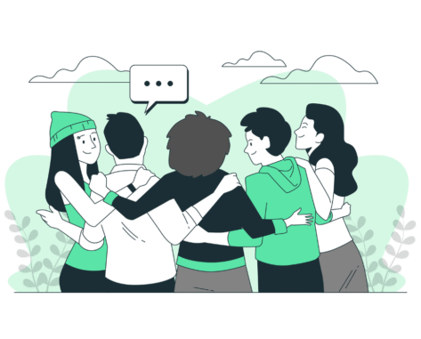 talking about friends