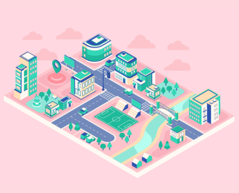 vocabulary for places in town